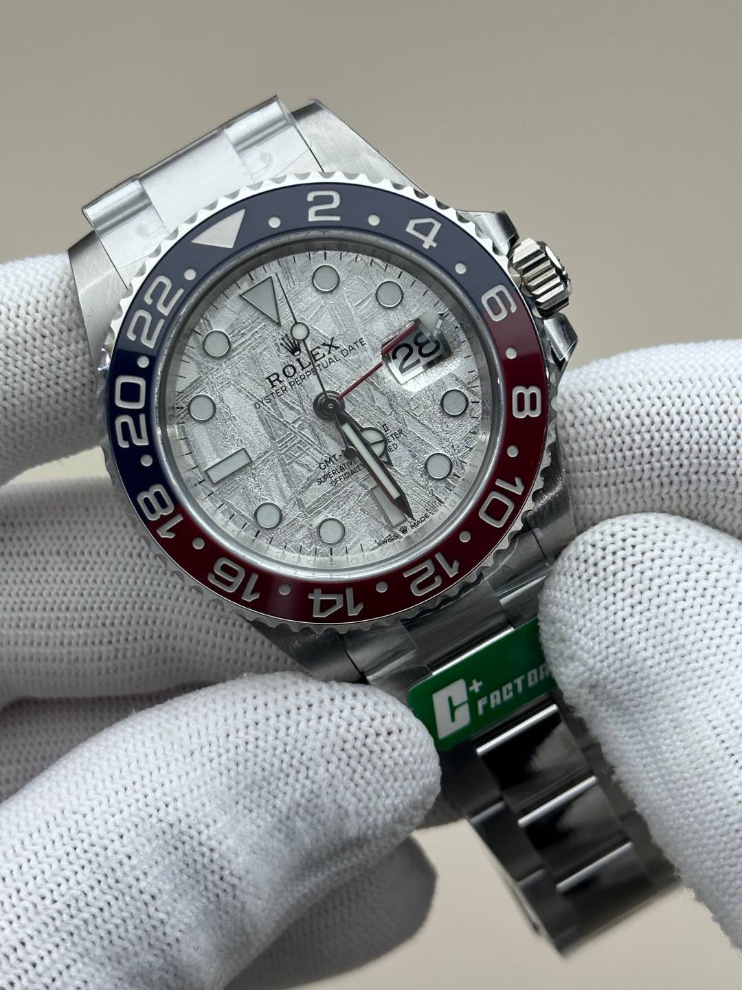 Rolex GMT-Master II 126719 0002 White Gold Meteorite Grey Dial 40mm Mens Replica Watch