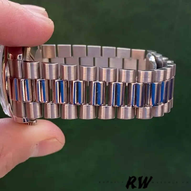 Rolex Day-Date 118209 Oyster Bracelet White Dial 36mm Unisex Replica Watch