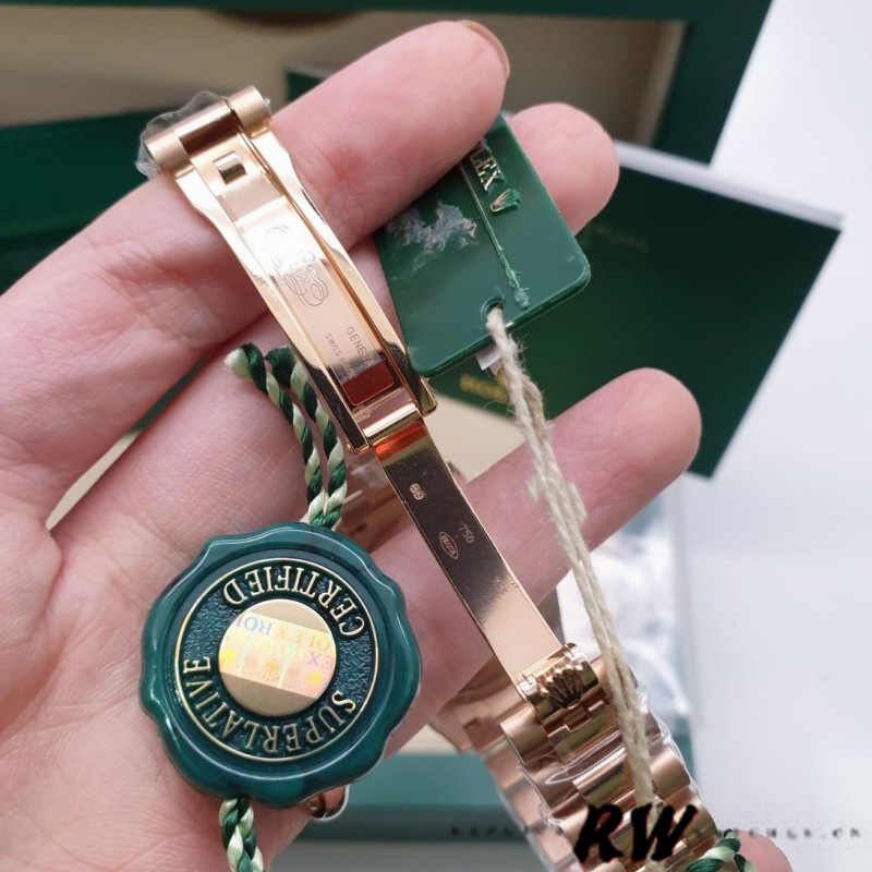 Rolex Datejust 279165 Chocolate Brown Dial Diamond Domed Bezel 28mm Lady Replica Watch