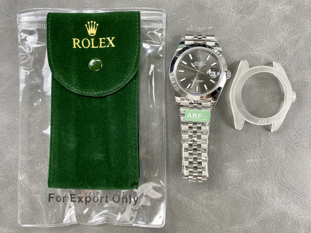 Rolex Datejust 41 Stainless Steel Grey Dial Jubilee Band M126300 0008 Men's Watch