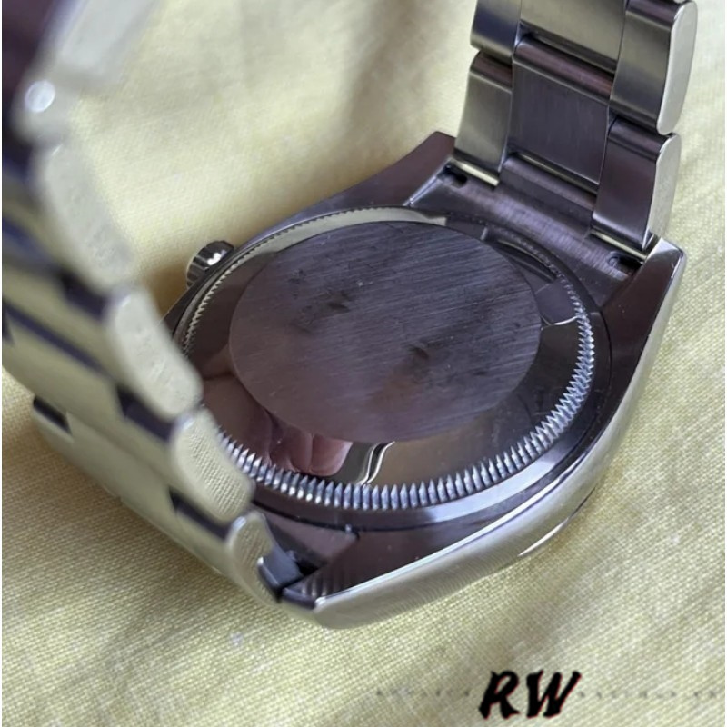 Rolex Oyster Perpetual Air-King 114234 Blue Dial fluted white gold bezel 34mm Unisex replica watch