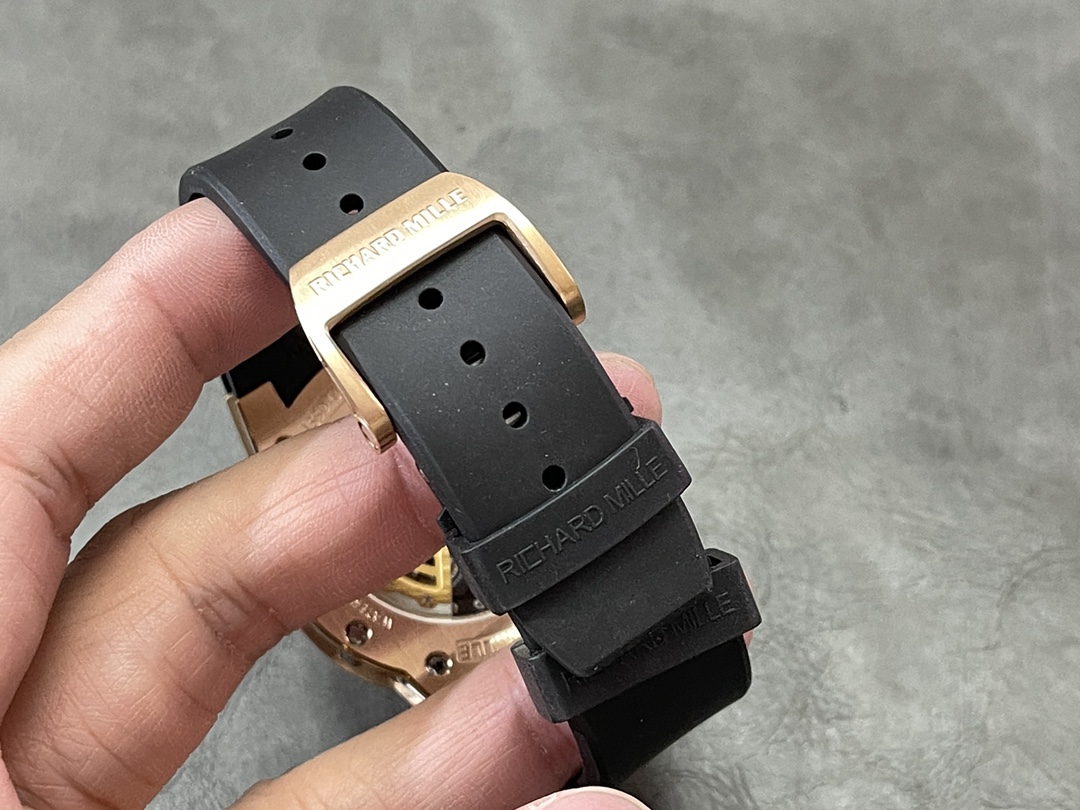 Richard Mille RM 63 01 Automatic Winding Dizzy Hands Rose Gold Watch