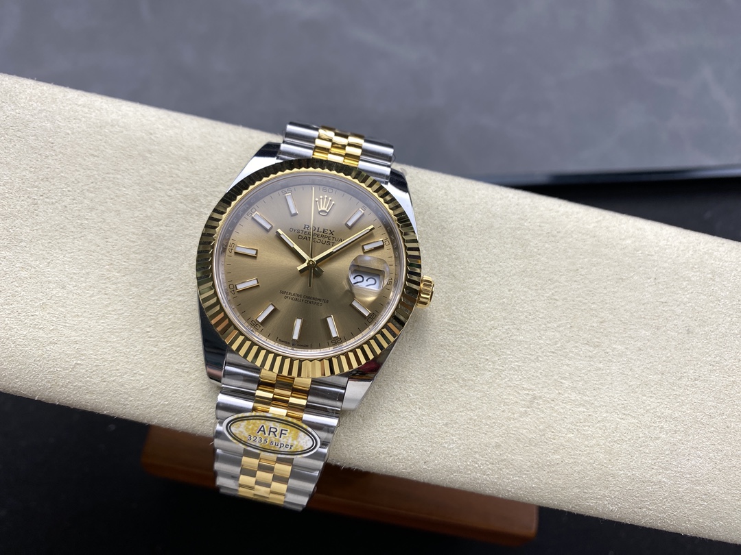 Rolex Datejust 126333 0010 Champagne Index Jubilee 41mm Two Tone Steel