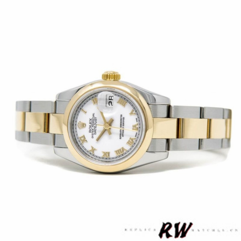 Rolex Datejust 179163 White Roman Numeral Dial 26MM Lady Replica Watch
