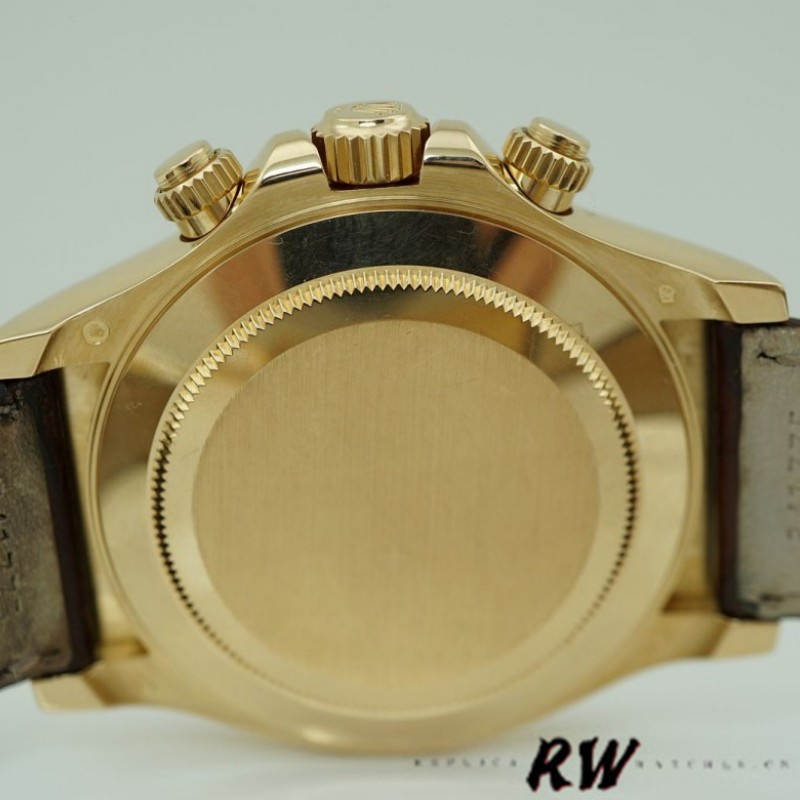 Rolex Cosmograph Daytona 116518 Yellow Gold Blue Dial 40mm Mens Replica Watch