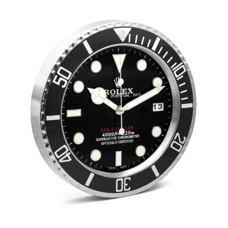 Rolex Deepsea Black Wall Clock
