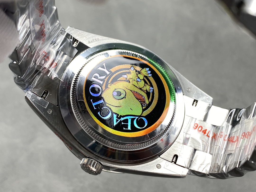 Rolex Day-Date 228239 Meteorite Grey Dial Fluted Bezel 40mm Mens Replica Watch