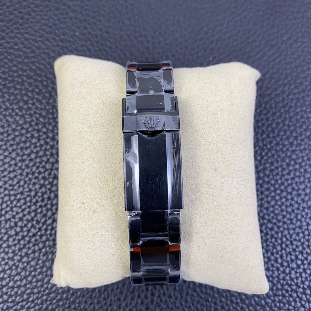 Rolex GMT Master II Black PVD/DLC Coated White Dial Stainless Steel 16710 Men's Watch