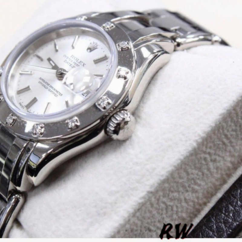 Rolex Pearlmaster 80319 White Dial 29MM Lady Replica Watch