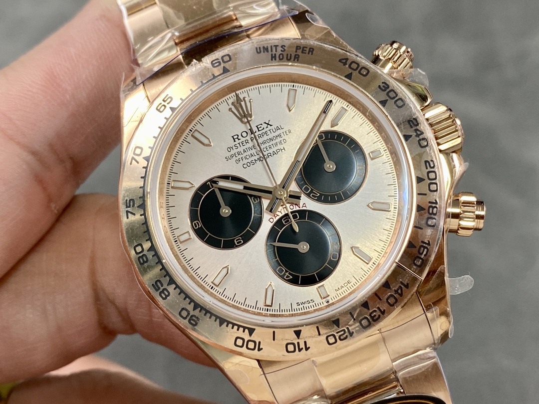 Rolex Cosmograph Daytona 126505 0003 Oyster Bracelet Rose Champagne Dial 40mm Mens Replica Watch