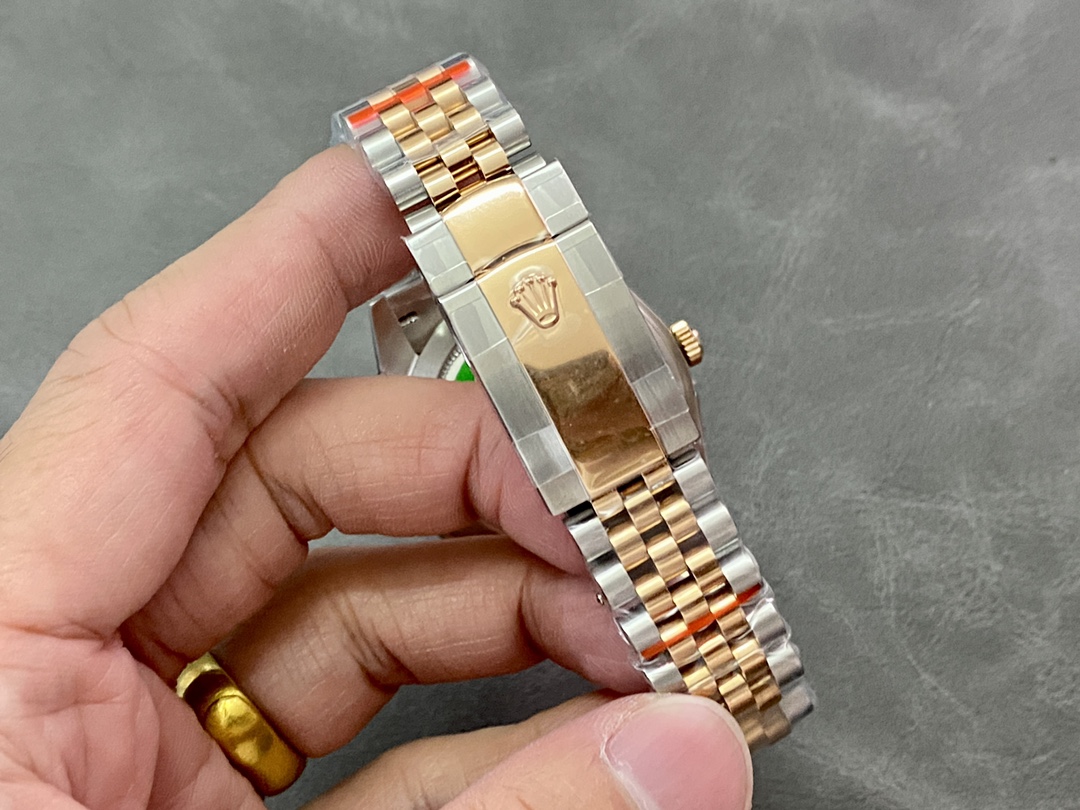 Rolex Datejust 126301 Rose Gold Chocolate Brown Index Dial 41MM Mens Replica Watch