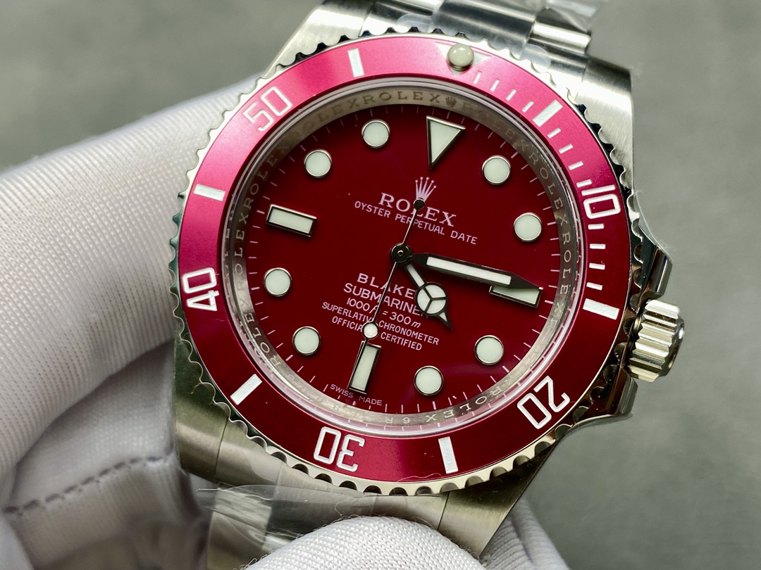 Rolex Blaken Submariner Truckee Red Limited Edition 40MM Mens Replica Watch