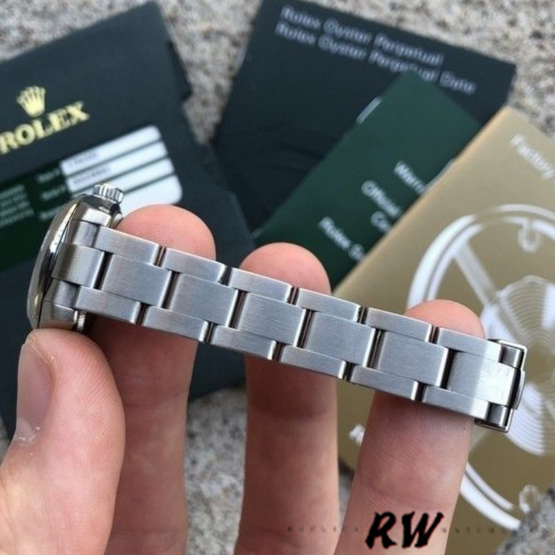 Rolex Oyster Perpetual 176200 Silver Index Stainless Steel 26mm Lady Replica Watch