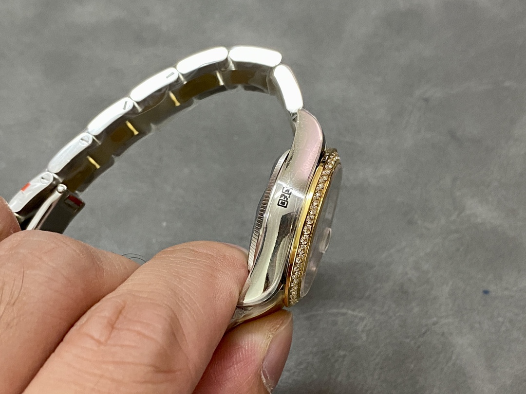 Rolex Datejust 36mm Stainless Steel and Yellow Gold m126283rbr 0016 White Roman Oyster