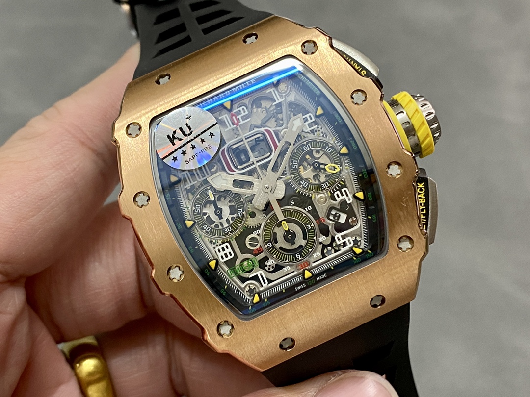 Richard Mille RM11-03 Carbon Automatic Flyback Chronograph Rose Gold