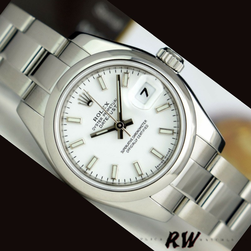 Rolex Datejust 179160 Domed Bezel White Index Dial 26MM Lady Replica Watch