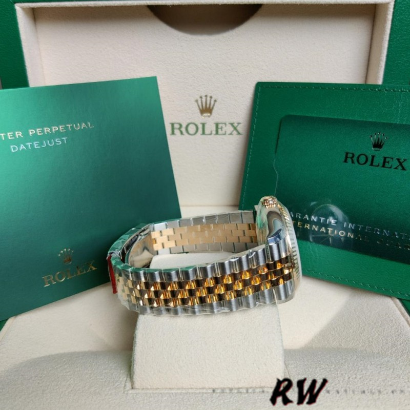 Rolex Datejust Two-Tone Steel Yellow Gold Fluted Bezel m126233 0035 36mm Unisex Replica Watch