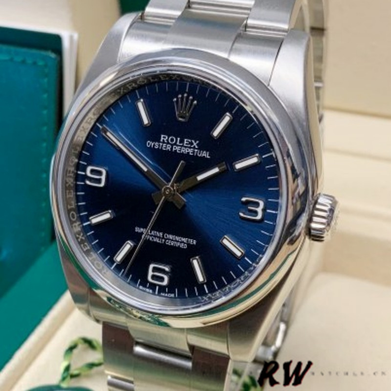 Rolex Oyster Perpetual 116000 Blue Dial 36mm Automatic Unisex Replica Watch