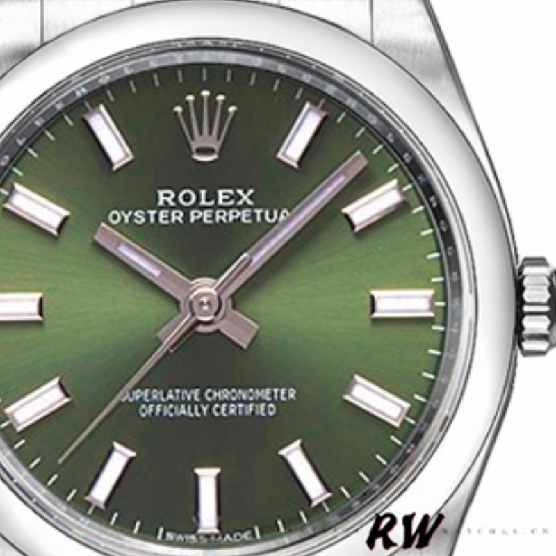Rolex Oyster Perpetual 176200 Olive Green Dial Oyster Bracelet 26mm Lady Replica Watch