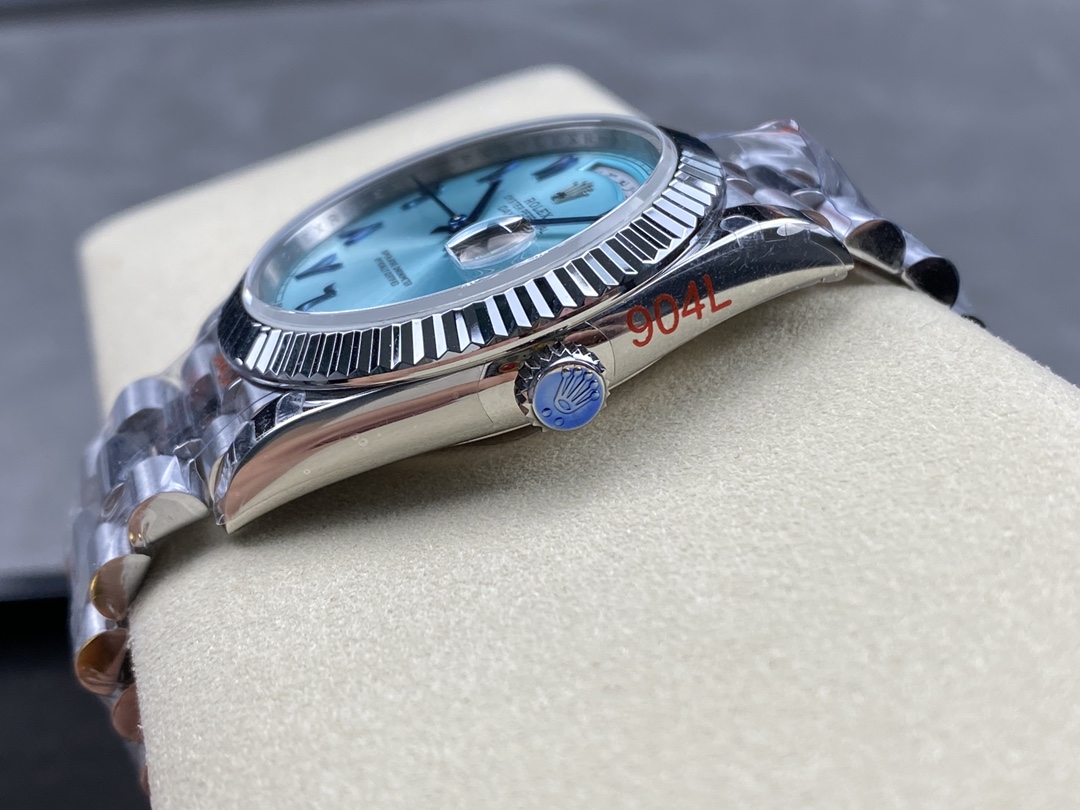 Rolex Day Date 40 228236 Platinum Ice Blue Dial Men's Watch