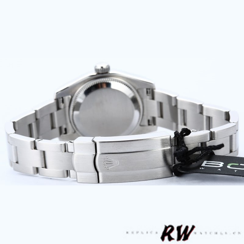 Rolex Oyster Perpetual 176234 Black Dial Fluted Bezel 26MM Lady Replica Watch