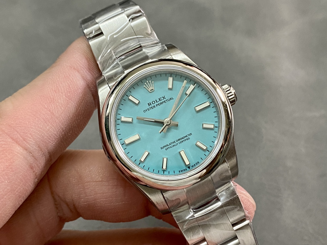 Rolex Oyster Perpetual 31 Turquoise Blue Dial 277200 0007 Women's Watch
