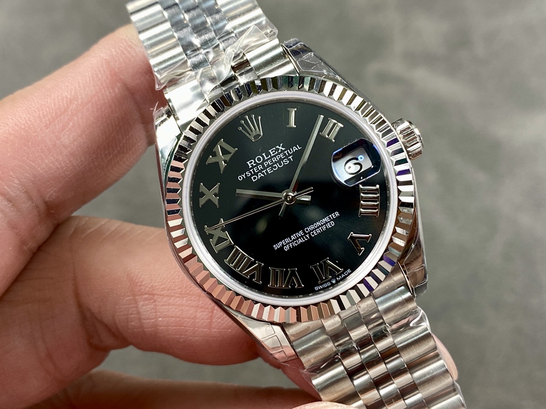 Rolex Datejust 31 Black Dial Jubilee Bracelet 278274 0002 Women's Watch