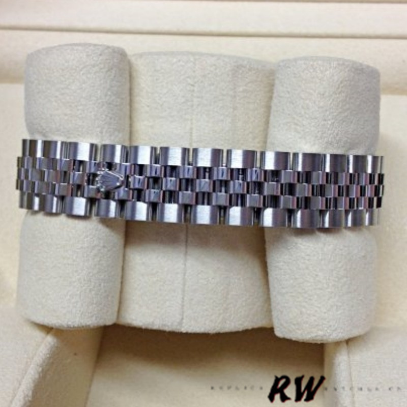 Rolex Datejust 28 Automatic Silver Dial White Gold and Steel M279174 0005 Women's Watch