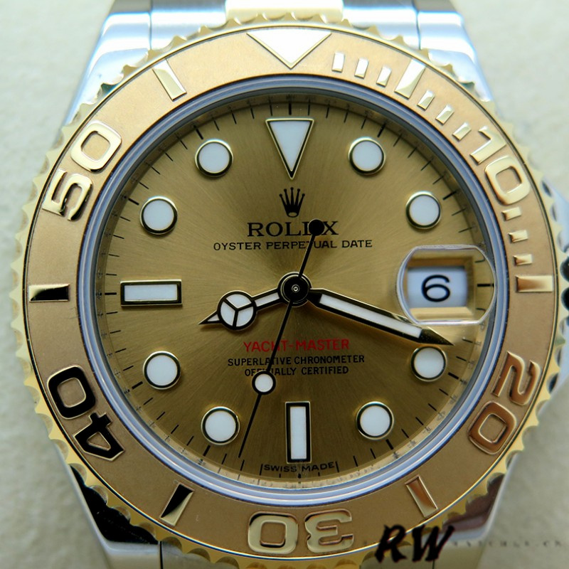 Rolex Yacht-Master 168623 Steel Yellow Gold Champagne Dial 35MM Unisex Replica Watch