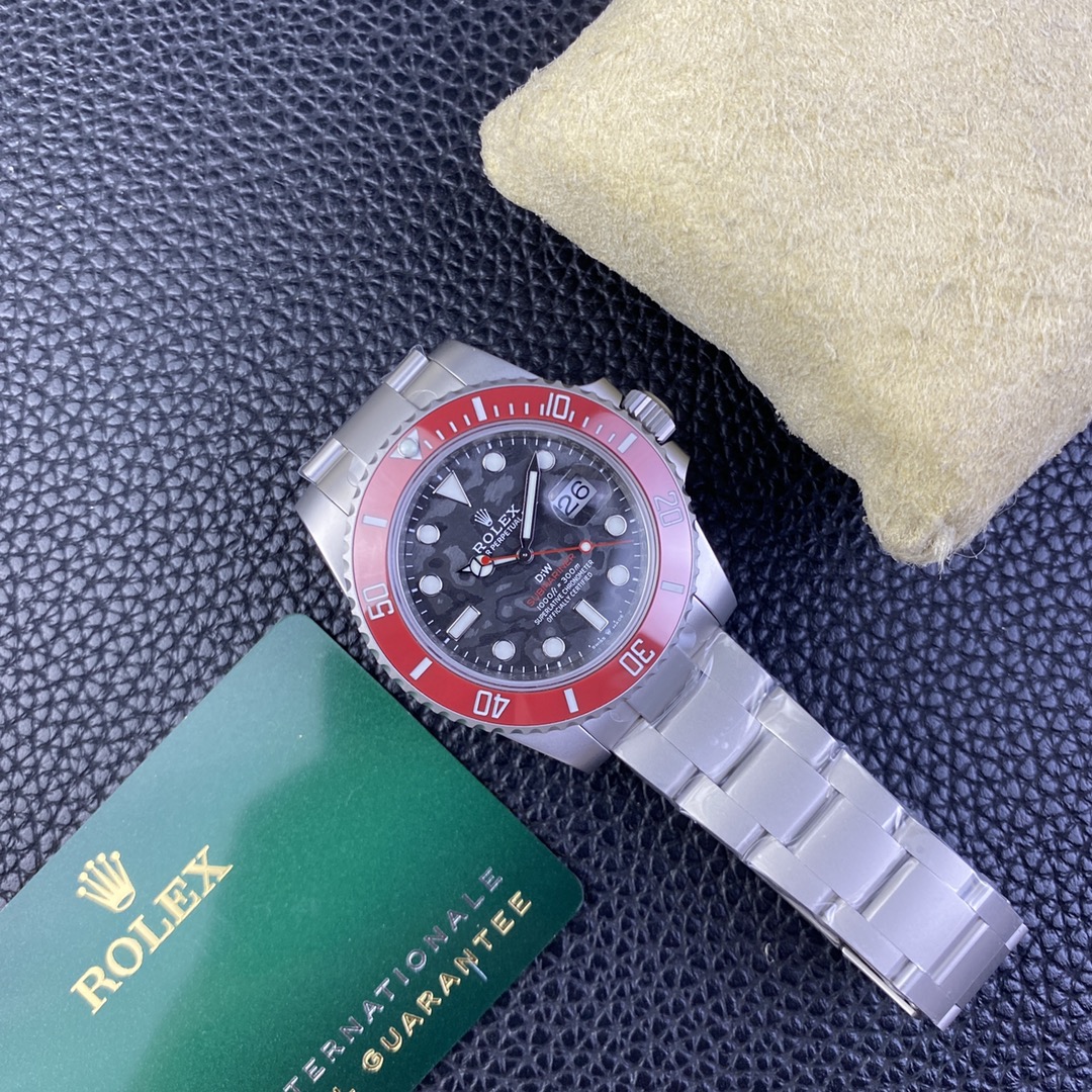 Rolex Submariner DIW Persimmon Orange Black Dial Ceramic Red Bezel 116610LN