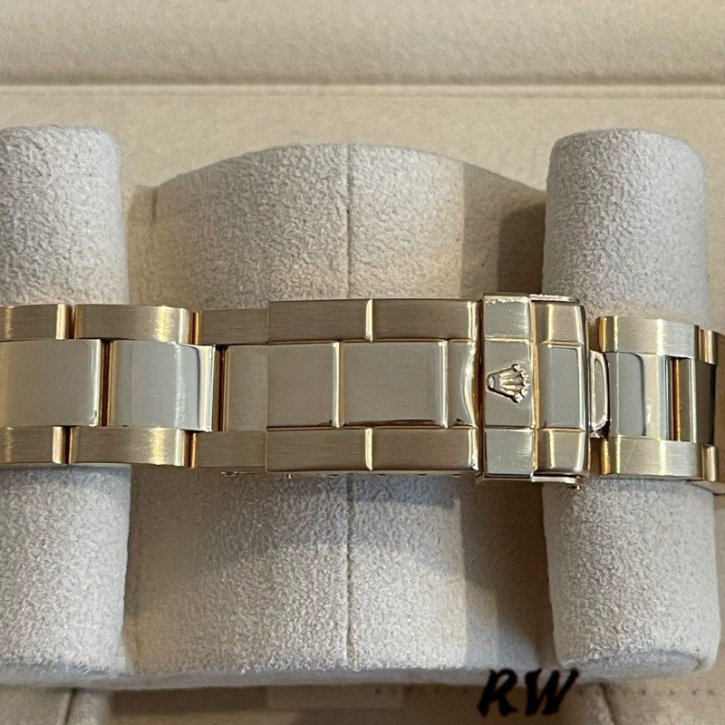 Rolex Yacht-Master 168628 White MOP Dial Yellow Gold 35MM Unisex Replica Watch