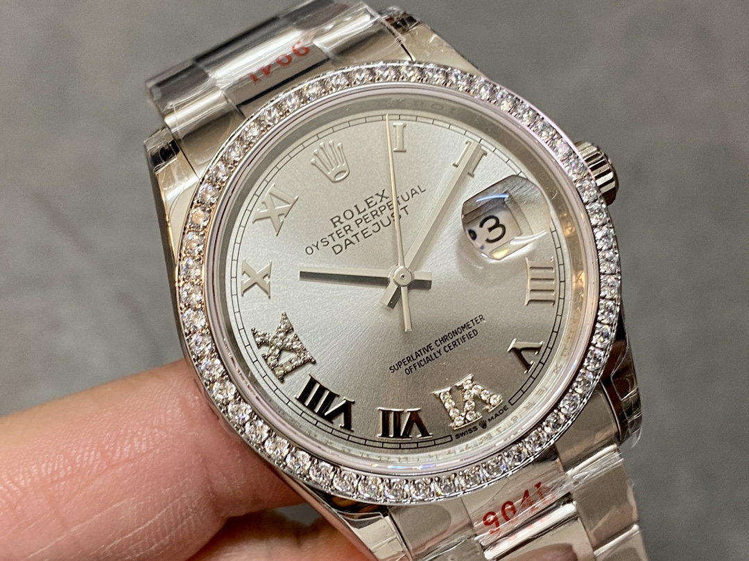 Rolex Datejust 36mm Stainless Steel m126284rbr 0022 Silver Roman VI IX Oyster