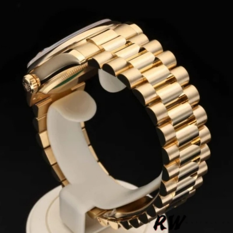 Rolex Day-Date 118208 Black Diamond Dial 36mm Unisex Replica Watch