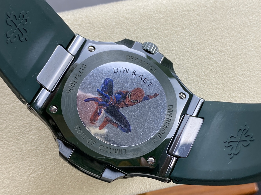 Patek Philippe Nautilus Green Rubber Purple Dial 5711 40MM Watch