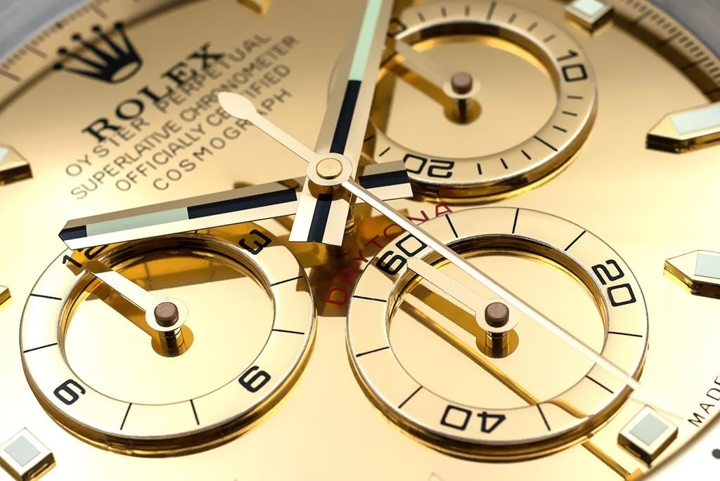 Rolex Daytona Full Gold Wall Clock