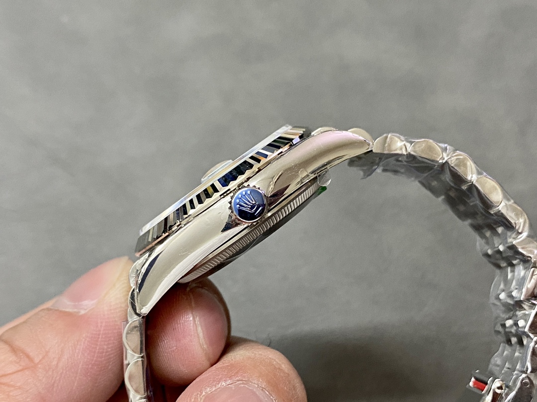 Rolex Datejust 126234 Blue Index Dial Fluted Bezel 36MM Unisex Replica Watch