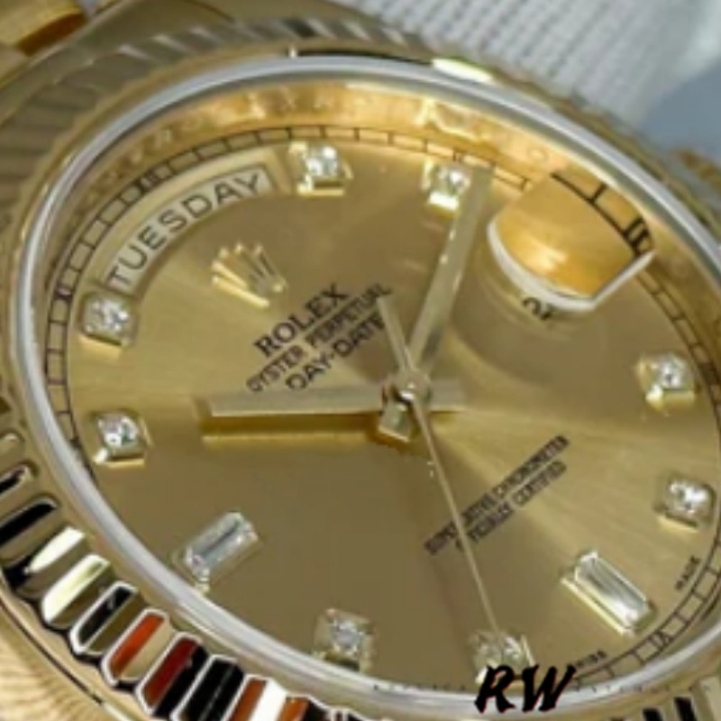 Rolex Day-Date 218238 Champagne Dial Yellow Gold 41MM Mens Replica Watch