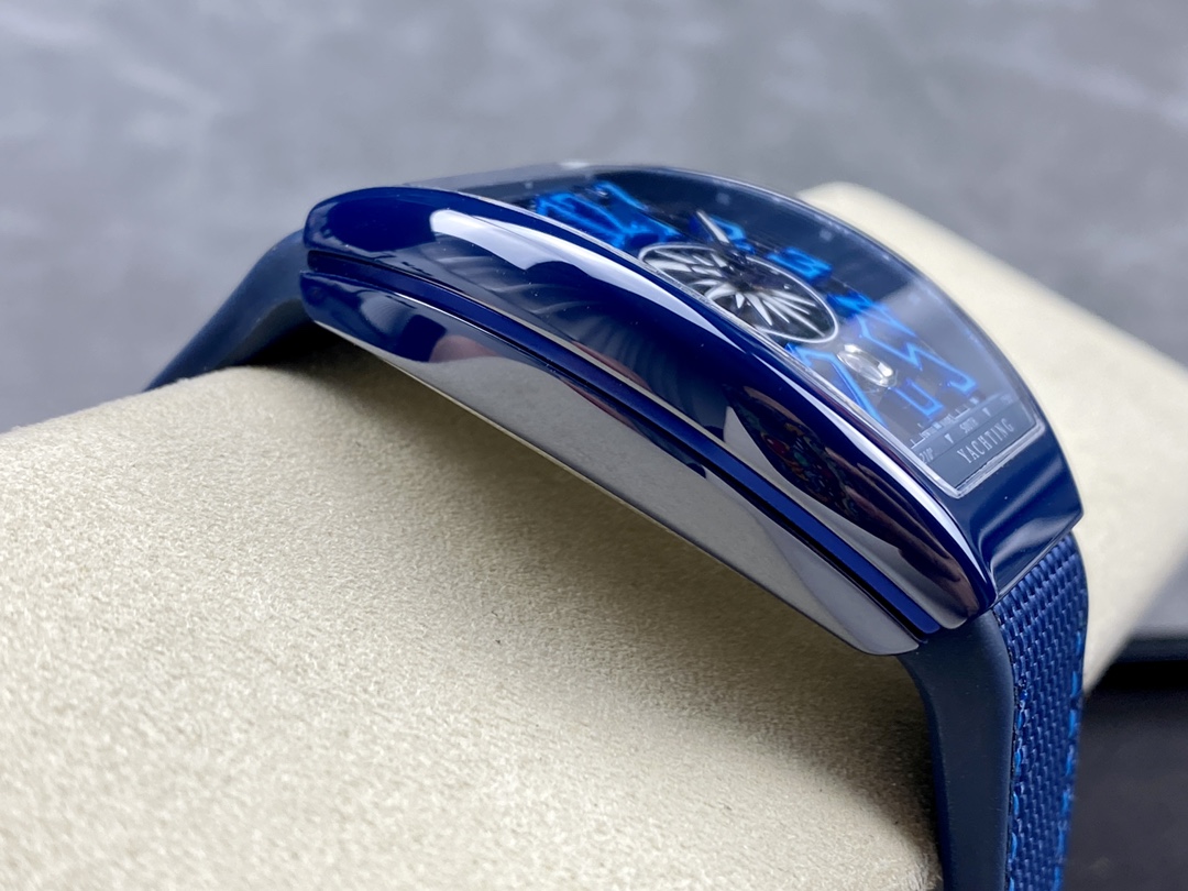 Swiss Franck Muller Framulan V45 Ceramic Yacht Model Blue 45mm