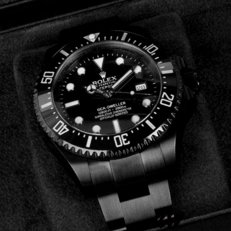 Rolex Sea-Dweller Deepsea 116660 PVD/DLC Coated Stainless Steel Black Dial 44MM Mens Replica Watch