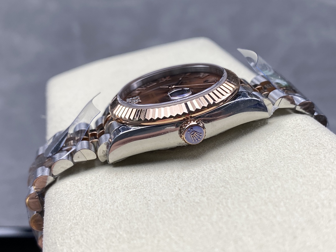 Rolex Datejust 31mm Rose Gold 278271 0004 Chocolate Roman VI Jubilee