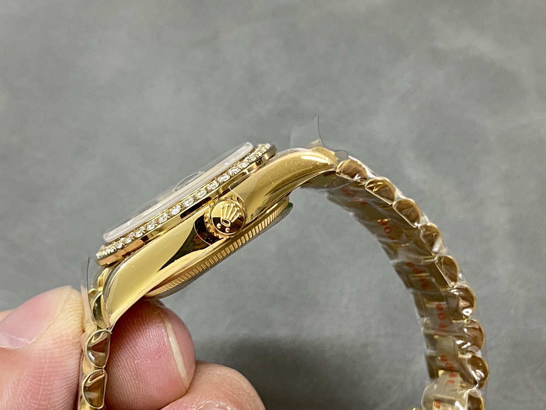 Rolex Datejust 31mm Yellow Gold Black Dial 178288 0011 Ladies Watch