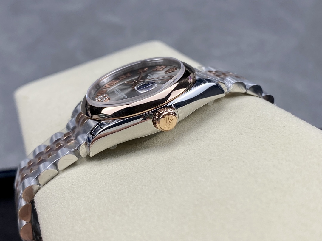 Rolex Datejust 31mm Stainless Steel and Rose Gold m278241 0030 Rhodium Roman VI Jubilee