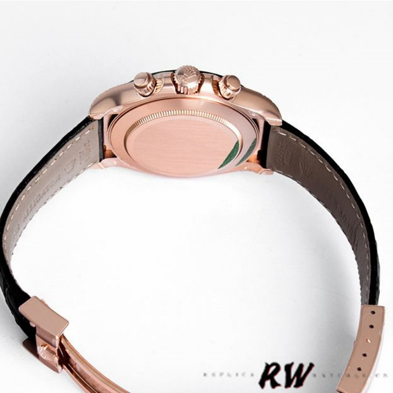 Rolex Cosmograph Daytona 116515LN Leather strap Pink Dial 40mm Mens Replica Watch