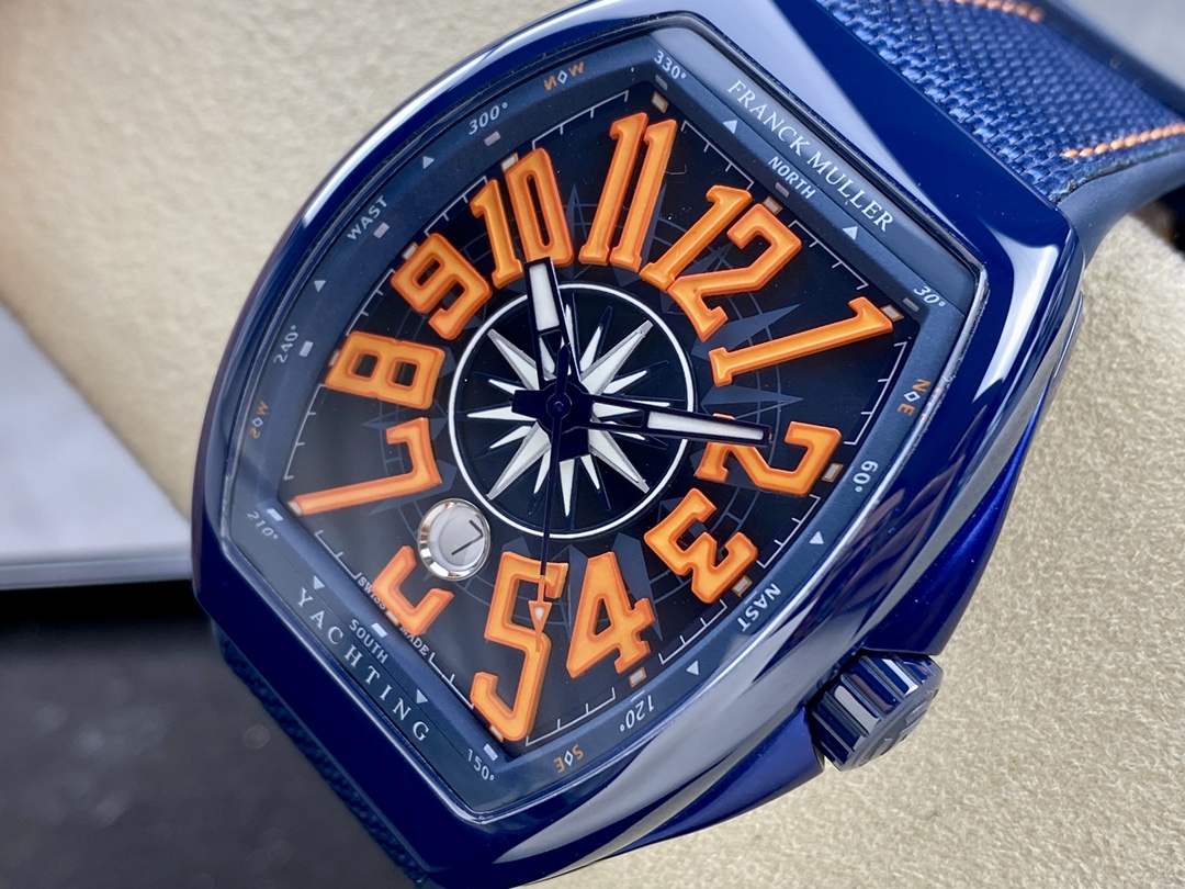 Franck Muller Framulan V45 Ceramic Yacht Model Orange 45mm