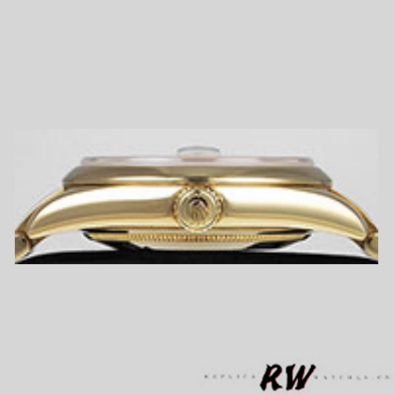 Rolex Day-Date 118208 Roman Numeral Pyramid Ivory Dial 36mm Unisex Replica Watch