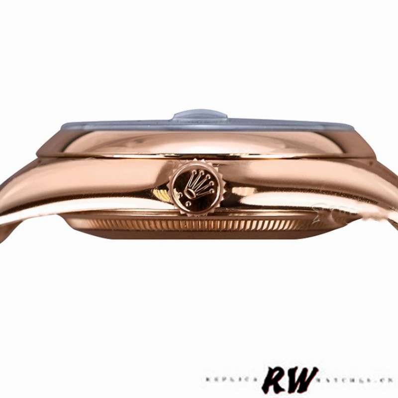 Rolex Day-Date 118205 Rose Gold Grey Dial 36mm Unisex Replica Watch