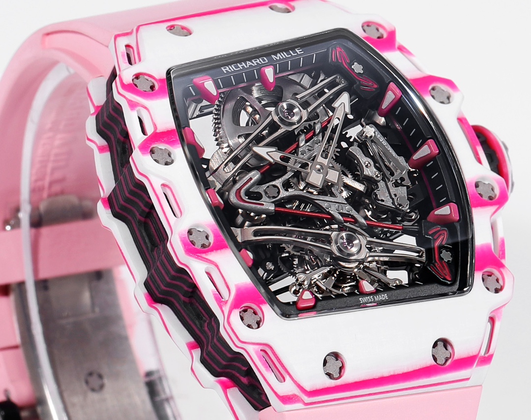 Richard Mille RM 38 02 Bubba Watson Tourbillon Pink Rubber Strap