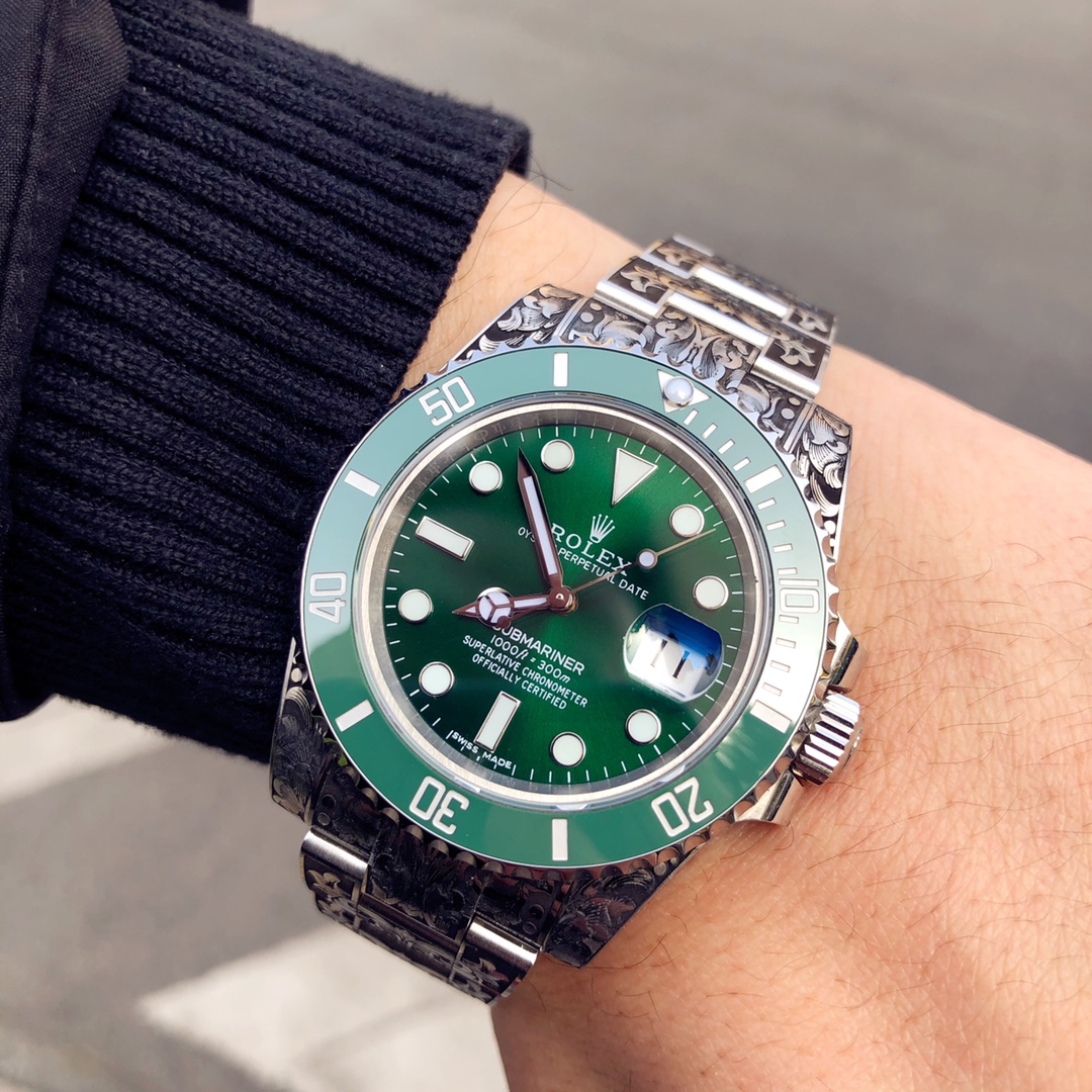 Huckleberry Custom Rolex Submariner Green