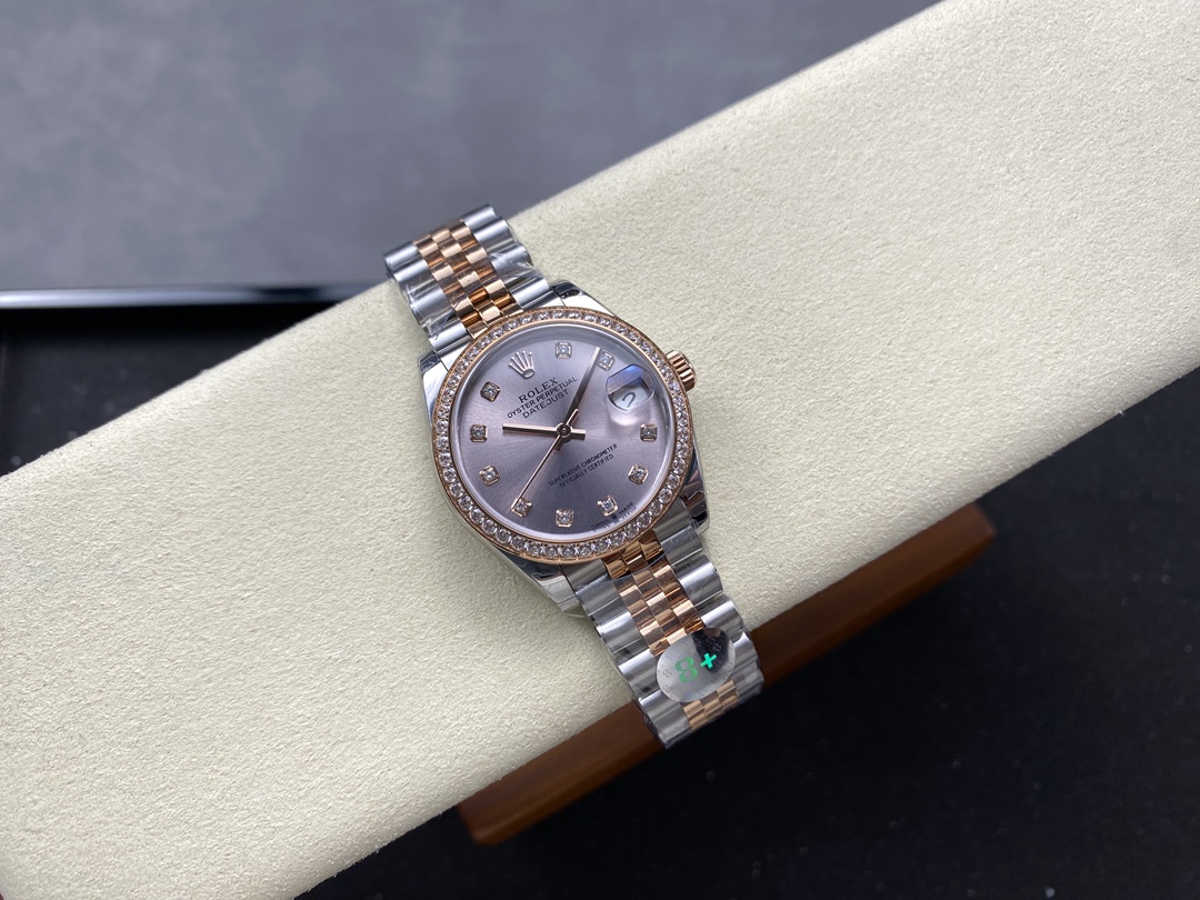 Rolex Datejust 31mm Stainless Steel and Rose Gold 278381RBR 0024 Rose Diamond Jubilee