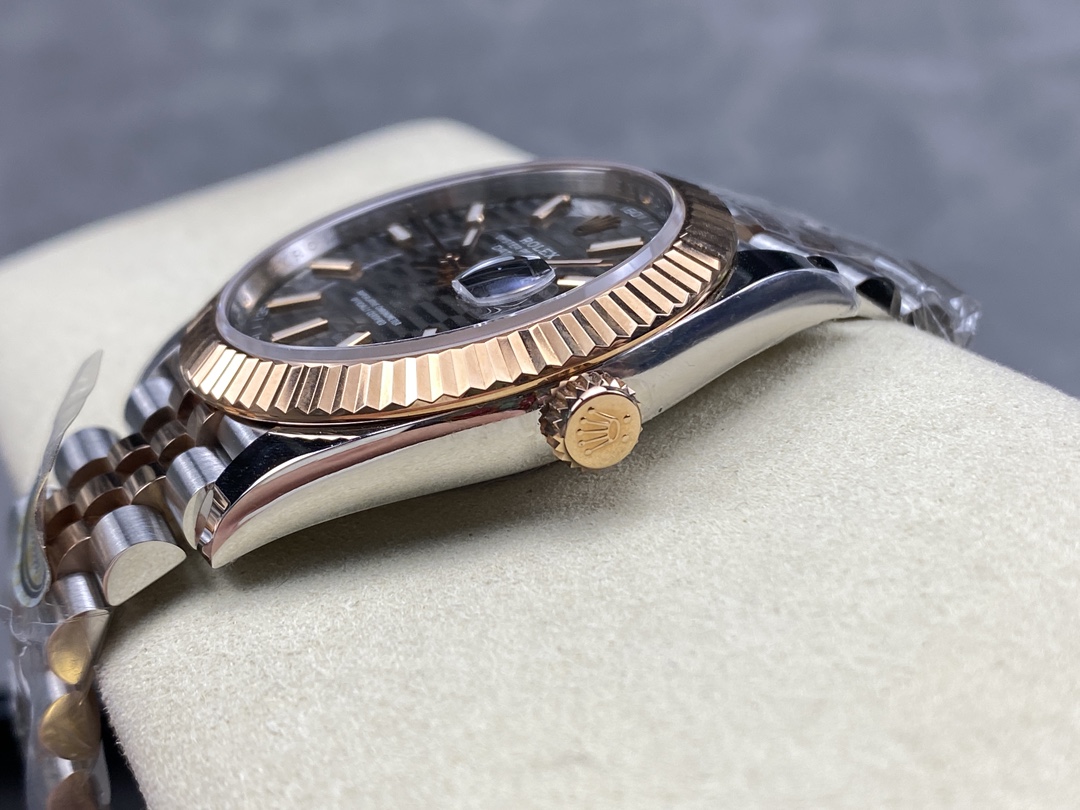 Rolex Datejust Grey Fluted Motif Dial m126331 0020 Mens Watch